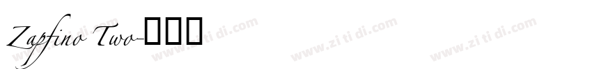 Zapfino Two字体转换